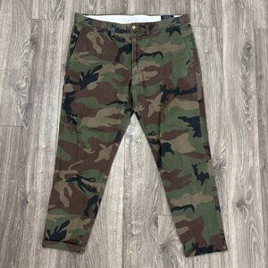 Ralph Lauren Polo Chino Classic Cotton Camo Camouflage Pants 34/25 Military Army